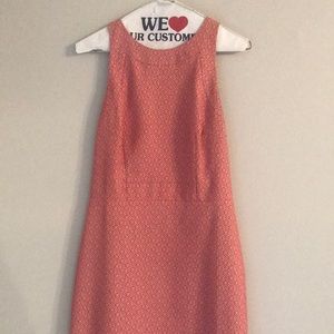 Ann Taylor Peach Floral Dress